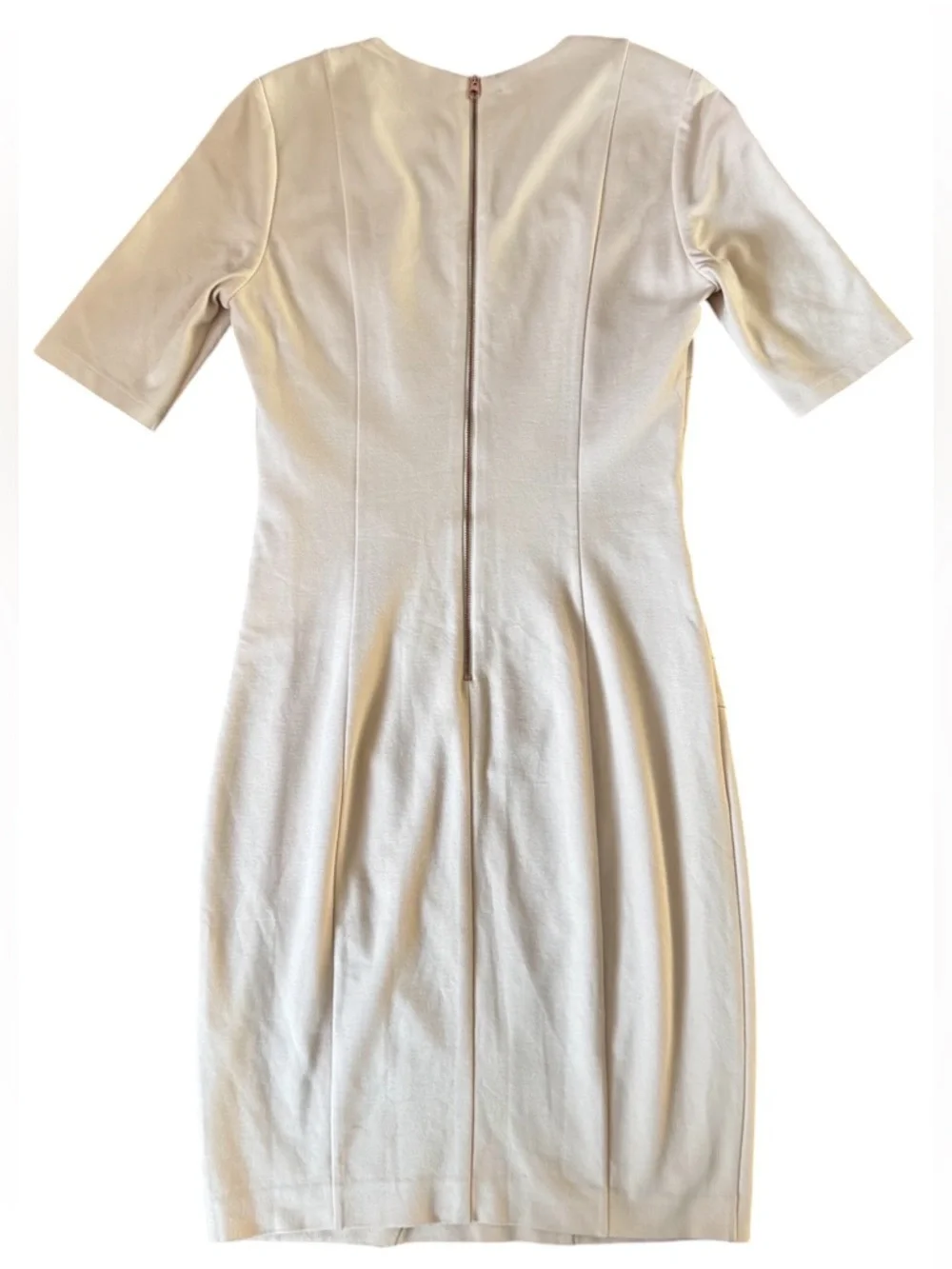 Ted Baker Corie Seam Detail Dress Blush Pink Bodycon Bandage Size Small - Picture 3 of 13